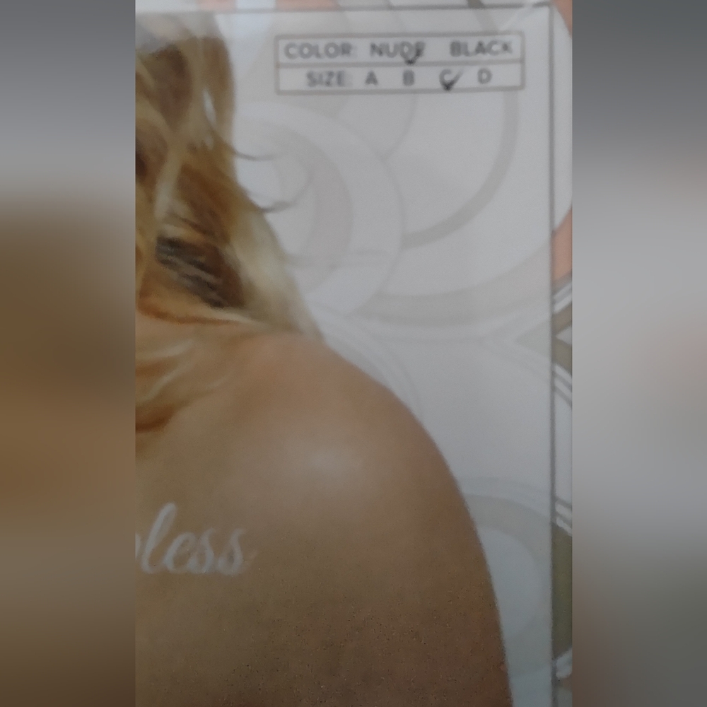 Women's Backless Strapless U Plunge Bra Nude Size C NWT